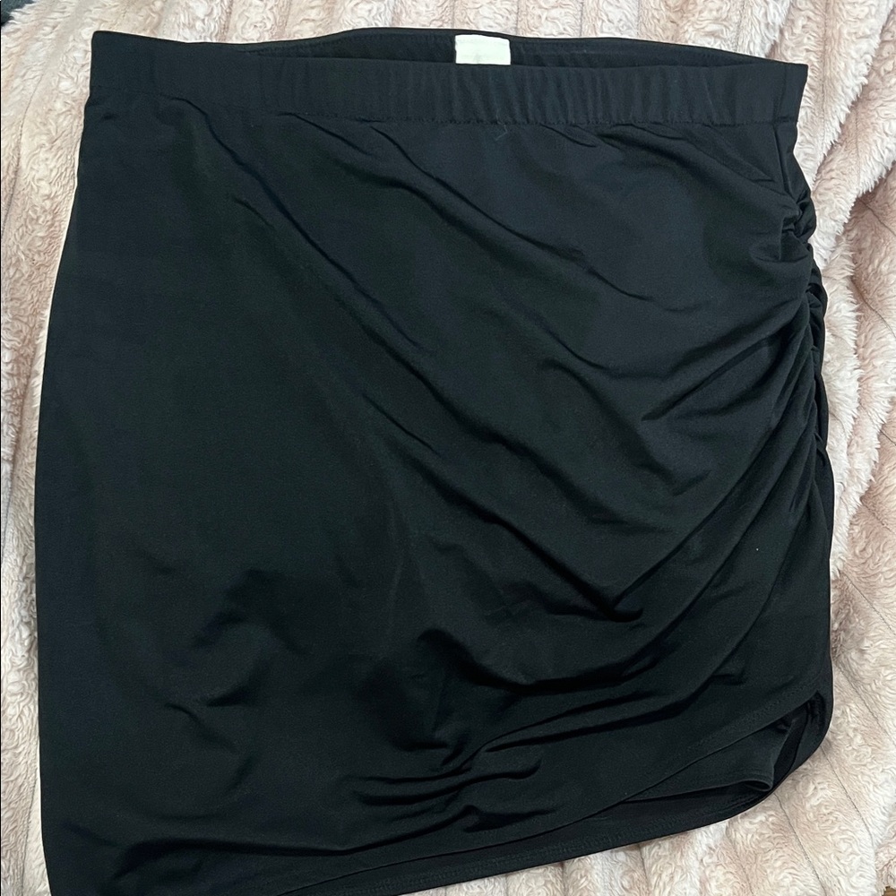 Open Edit Chic Black Women's Skort